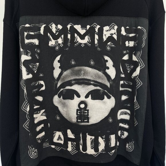 Givenchy: RARE Embroidered 4G Chito Boy Graffiti Bandana Hoodie SS22 - Picture 5 of 13